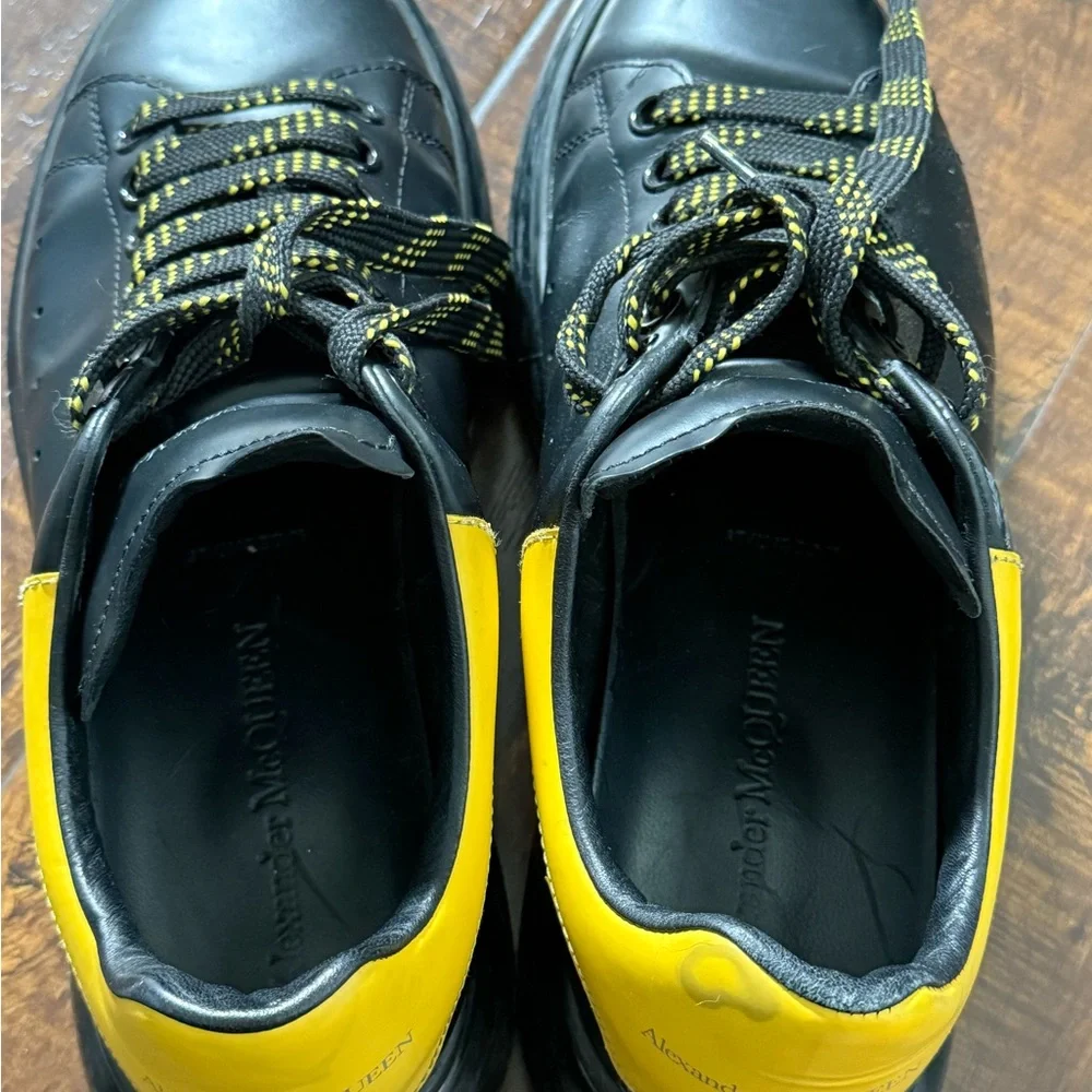 Alexander McQueen Black and Yellow Sneakers EU 42 - Picture 14 of 15